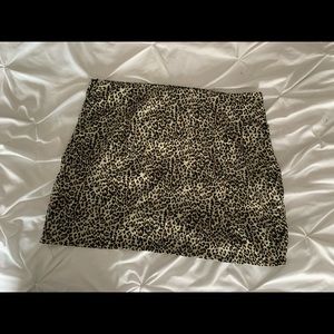 SHEIN Cheetah Print Mini Skirt